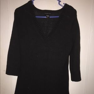 Black 3/4 length sweater
